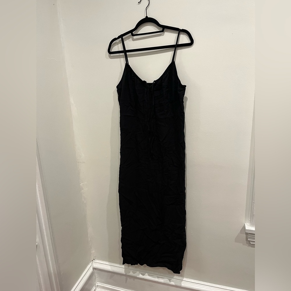 Old Navy Black Gauzey Dress - Size M Tall
